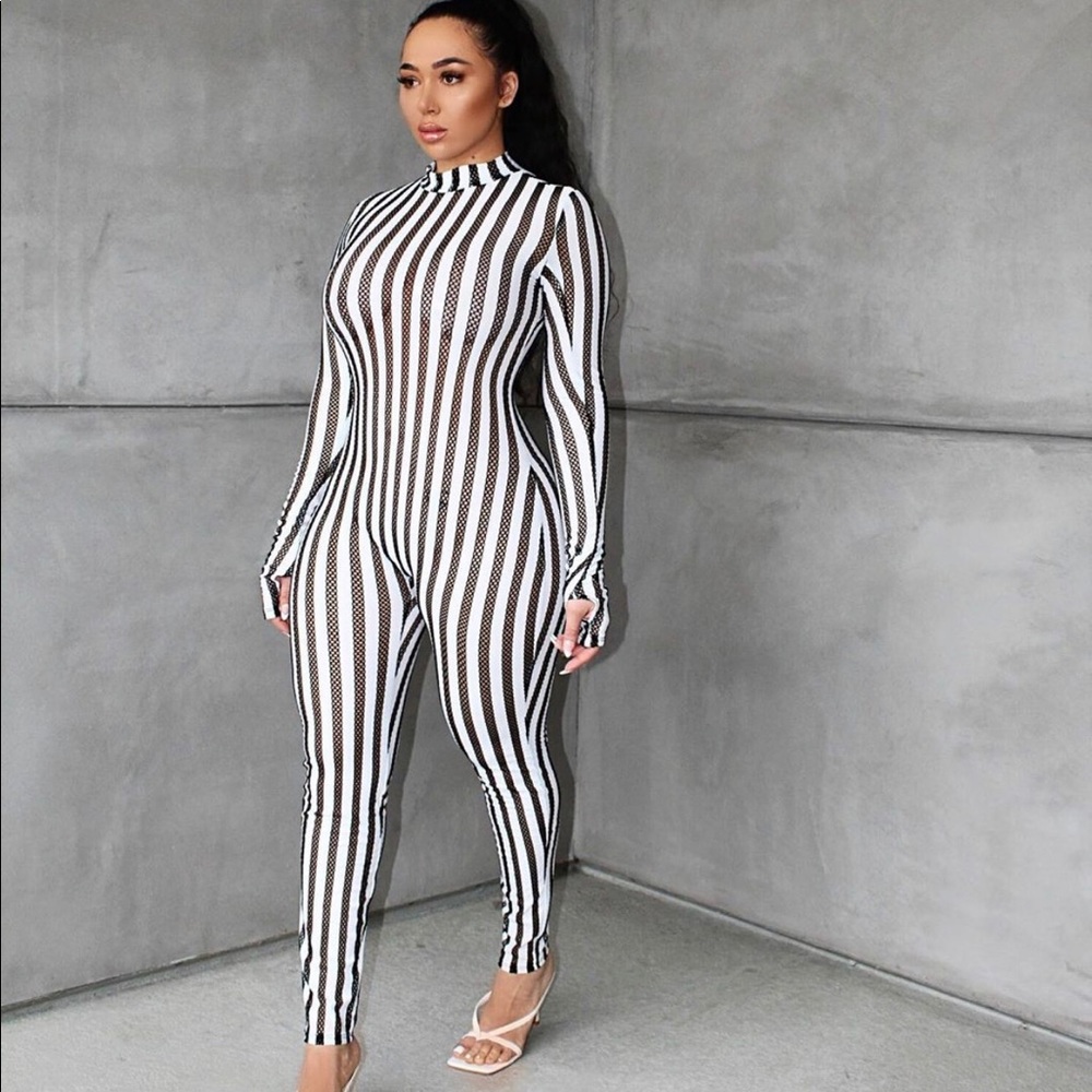 Mesh jumpsuit